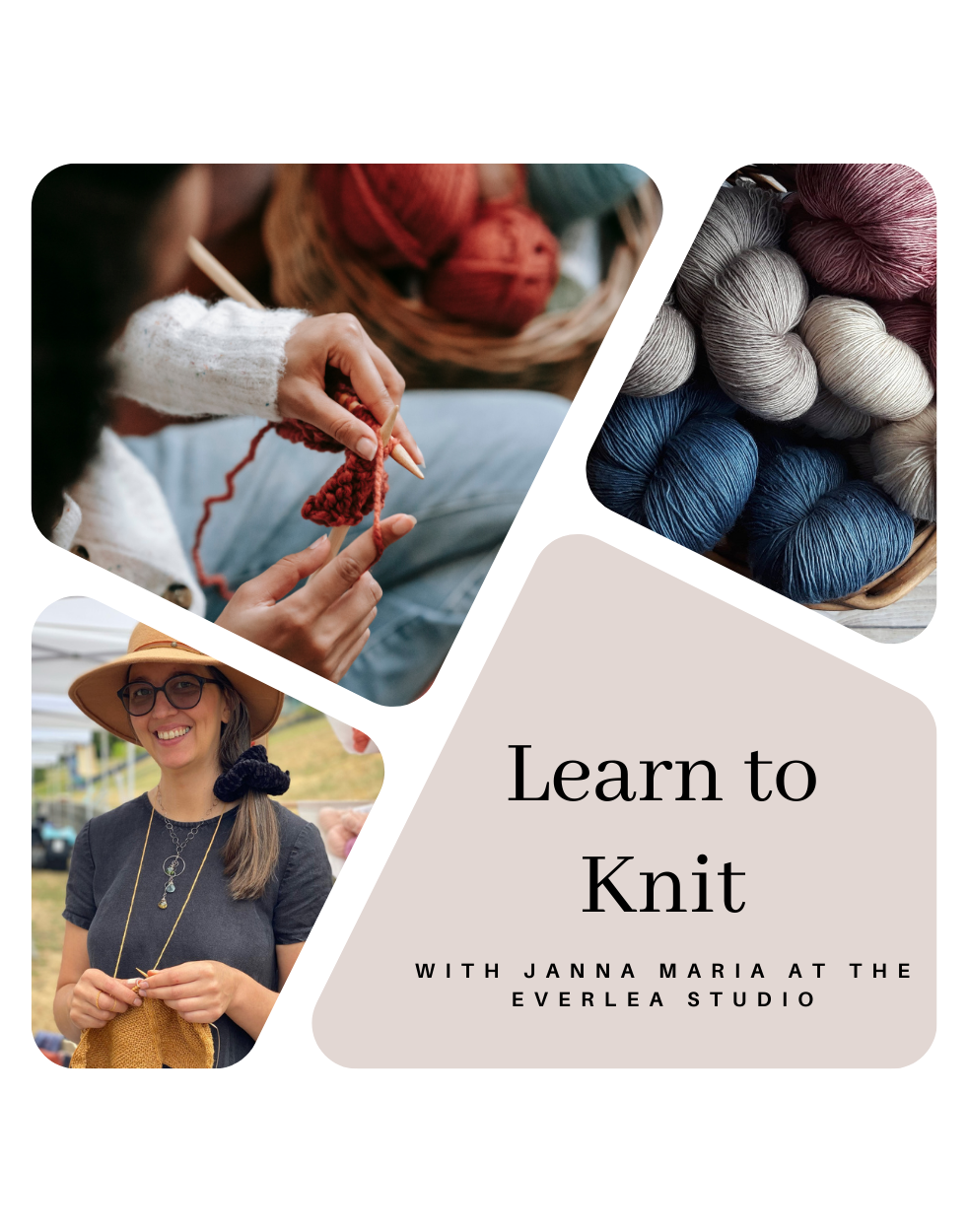 Learn to Knit - Sundays Sept 17th & October 15th