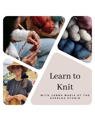 Learn to Knit - Sundays Sept 17th & October 15th