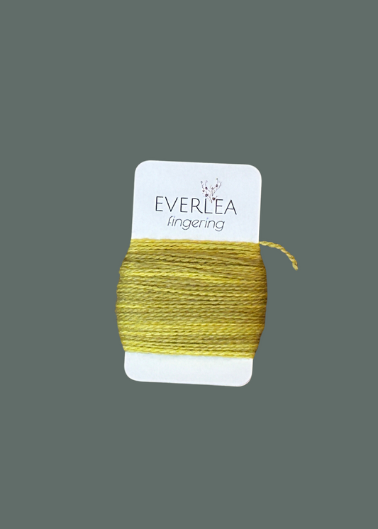 Everlea Fingering Card Bobbin - chartreuse