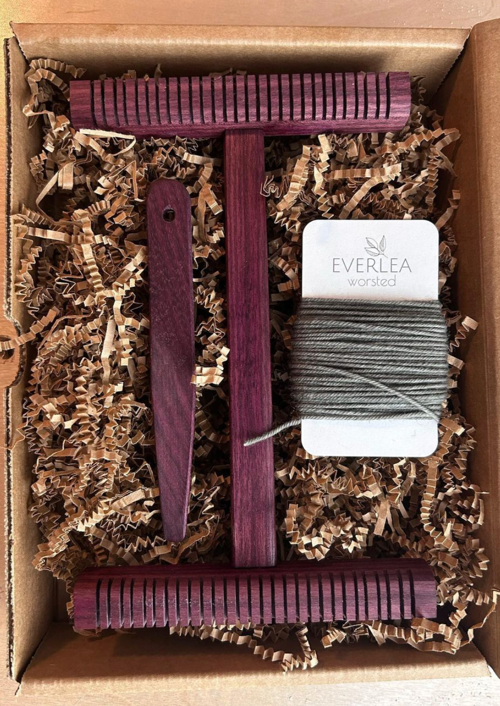 Purple Heart Everlea Mini Loom & Weaving Needle